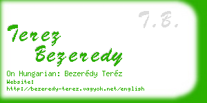 terez bezeredy business card
