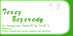 terez bezeredy business card